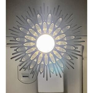 BATH & BODY WORK CRYSTAL GOLD FLOWER WALLFLOWER FRAGRANCE LIGHT UP 24/7 PLUG IN